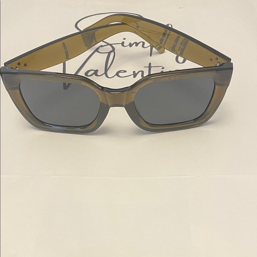 Valentina Olive Sunglasses with Dark Lenses